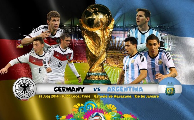كأس العالم البرازيل 2014 ألمانيا - الأرجنتين من أجل خلافة إسبانيا على العرش الكروي العالمي