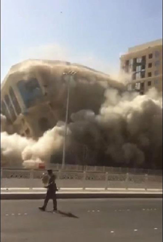 بالفيديو: لحظة تحول فندق إلى رماد في ثوان معدودة بالمدينة المنورة