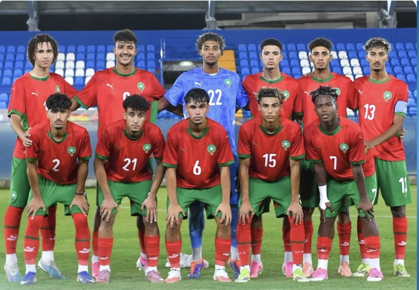 أسود الأطلس 13 المغرب يحرز برونزية بطولة الألعاب المتوسطية بعد اكتساح البلد المضيف برباعية
