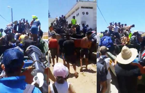 بالتفاصيل: هكذا تمكن درك الصخيرات من إحباط محاولة "تهجير" 90 "حراكا"  على متن قارب سريع (فيديو)