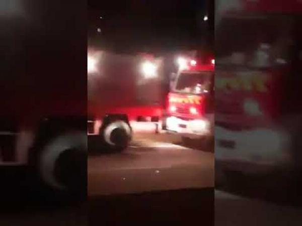 خطير..شاحنة كبيرة تحترق بالطريق السيار أكادير مراكش