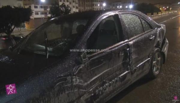 بالفيديو : حادث من نوع غريب .. اصطدام شاحنة بسيارتين ومقهى بالدارالبيضاء