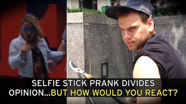 بالفيديو: شاب يدمّر عصا السيلفي للسياح في نيويورك