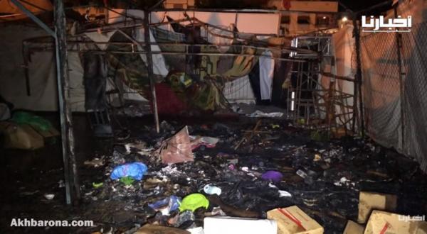 بالفيديو ..حريق مهول يلتهم محلات تجارية بانزكان