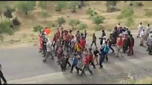 مسيرة احتجاجية حاشدة على الأقدام بازيلال تطالب بالصحة