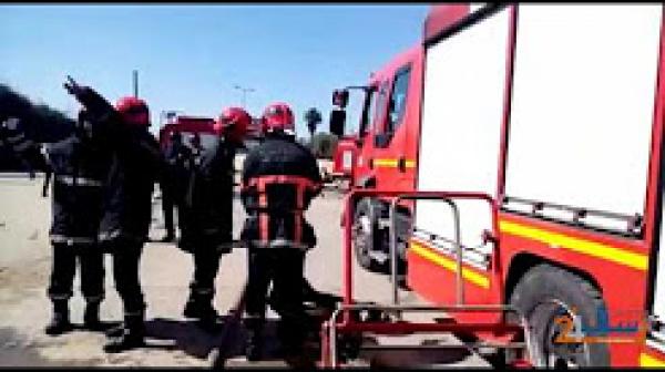 حريق مهول بشركة المفروشات "ريشبوند" بالدارالبيضاء