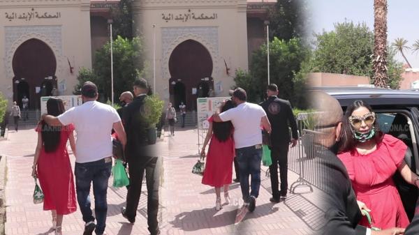 الحب وسط المحكمة: زوج دنيا بطمة يقبل رأسها ويعانقها أمام الحاضرين