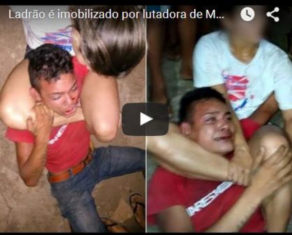 بالفيديو: مصير لص فوجىء بضحيته "خبيرة" بالفنون القتالية