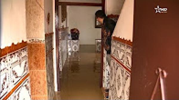 المياه تحاصر منازل ساكنة حي كرة السبع بتطوان