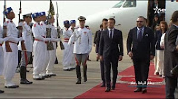 الملك محمد السادس يستقبل الرئيس الفرنسي الجديد ايمانويل ماكرون