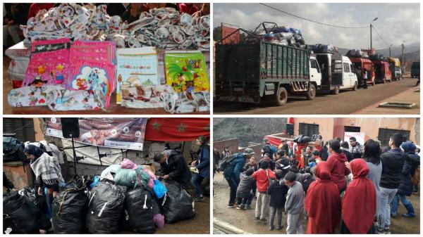 المهندسون بالمدرسة المحمدية ينظمون قافلة واسعة ل "ايمي خير" ويدخلون البسمة على ساكنة جبال الاطلس الكبير