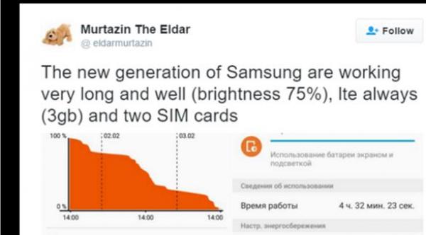 "غالاكسي إس 7" يدوم يومين كاملين دون شحن