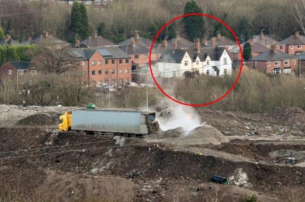 عائلة بريطانية تتعرض لظاهرة صحية غريبة بسبب مكب نفايات