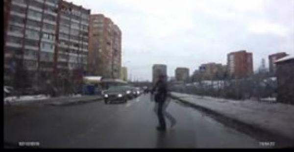 بالفيديو.. رجل يساعد جرو في عبور الطريق يشعل مواقع التواصل