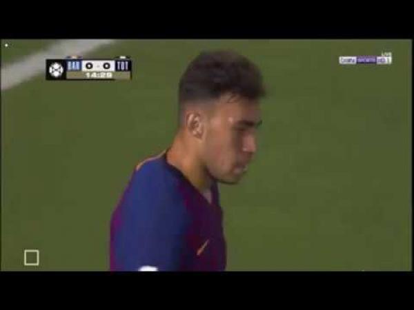 شاهد هدف منير الحدادي لبرشلونة أمام توتنهام