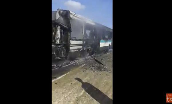 ياربي السلامة:طوبيس شعلات فيه العافية بكازا.. شونو شنو وقع