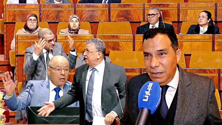 البرلماني إسماعيل بنبي ينفجر في وجه وزير العدل ورئيس الجلسة وعضو بالمعارضة بسبب القربالة التي شهدتها جلسة اليوم