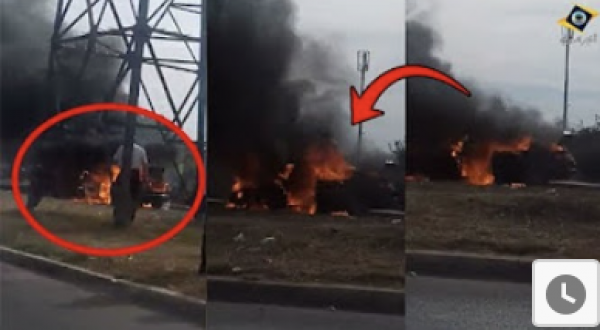 يا ربي السلامة.. سيارة شعلات فيها العافية بالدرالبيضاء و الناس ما قادرين تا يعاونو