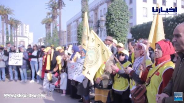 "كدش" تصعد تجاه حكومة العثماني وتعتصم أمام البرلمان في ذكرى 20 فبراير