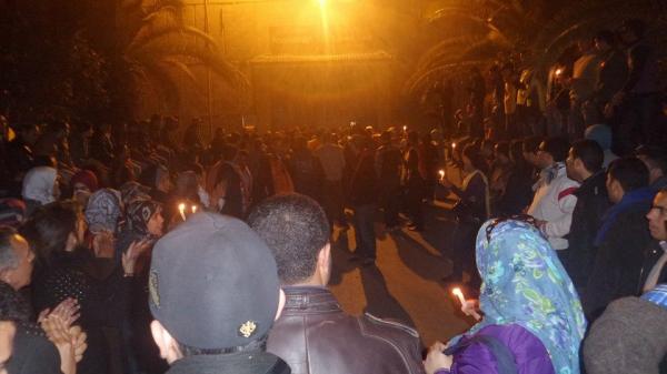 استقبال جماهيري ضخم احتفالا بحرية معتقلي "الحق في التوظيف المباشر"‏