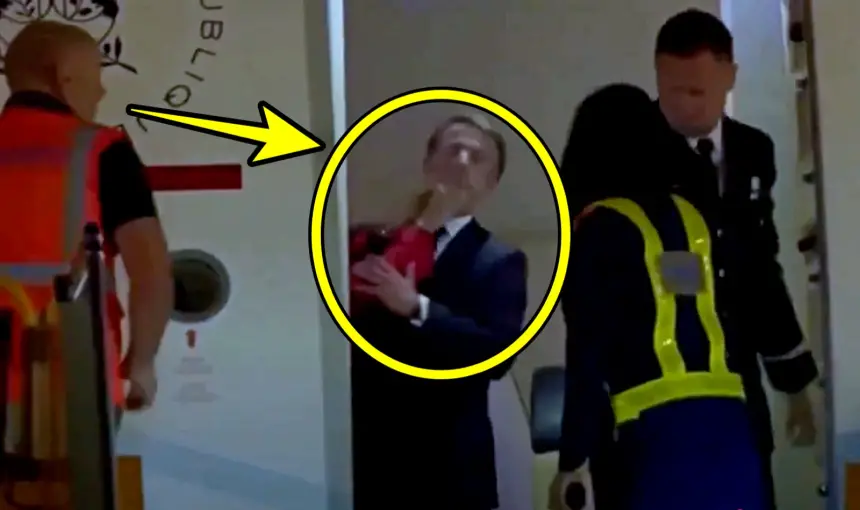 على المباشر.. "بريجيت" توجه ضربة على وجه زوجها "ماكرون" والحادث يثير ضجة واسعة (فيديو)