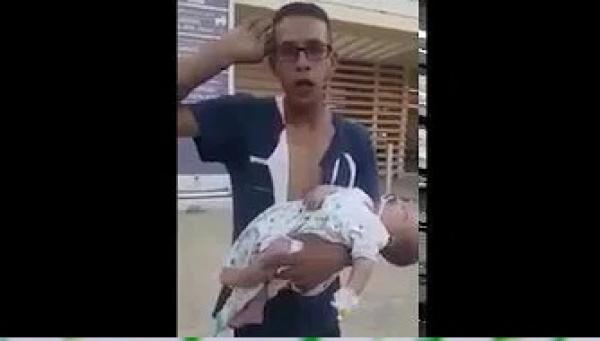 صادم : مواطن يتهم شرطيا بكسر ذراعه ابنته الصغيرة