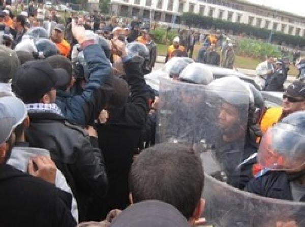 توقيف عشرات المتظاهرين شاركوا في مسيرة الدار البيضاء