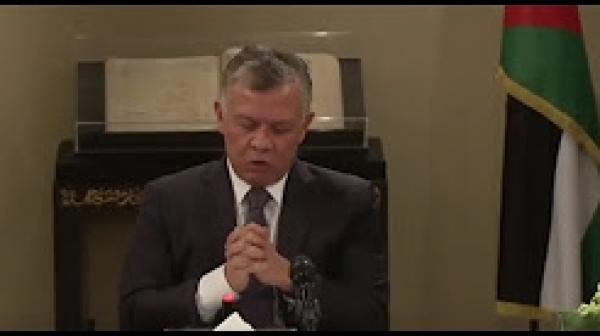 ملك الأردن ينفعل خلال حديثه عن الاحتجاجات و إضراب الأردن