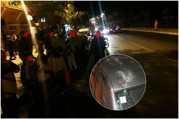 خطير... 3 مخمورين يعتدون على طفل صغير ويكسرون سيارة وهذا ما فعلته الساكنة