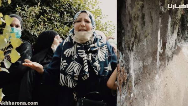 من مكان دفن الضحية .. جارة الطفل عدنان تصرخ وتبكي وتطالب بأشد العقاب للجاني