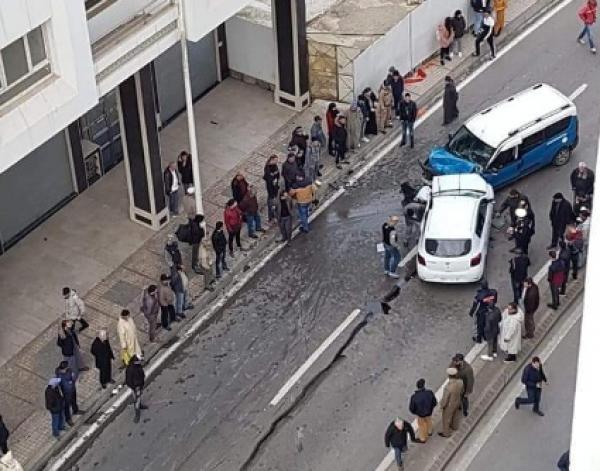 بالصور...حادثة سير مروعة بقلب مدينة تطوان وأنباء عن حالة وفاة