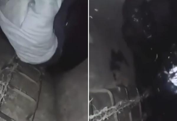 شاهد كيف يجازف الحراكة بحياتهم عبر أنابيب الصرف الصحي بالناظور