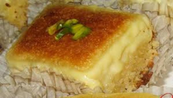 طريقة تحضير البسبوسة بالمهلبية