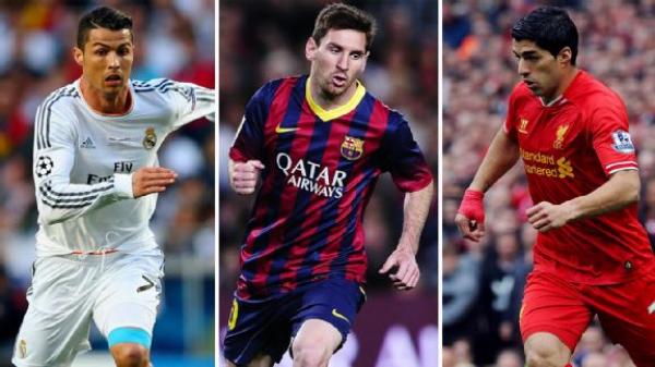 أفضل لاعب في أوروبا: سواريز ضمن القائمة الثلاثية إلى جانب ميسي ورونالدو