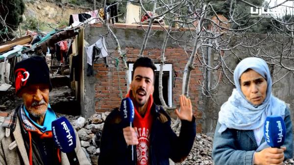 هذا هو أول منزل دمرته سيول الفيضانات في أعالي جبال درسة بتطوان والابن:"تعب الوالدين ضاع في رمشة عين"