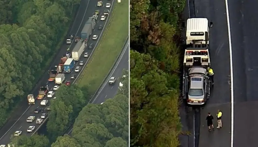 فوضى مرورية في أستراليا بعد سقوط نصف طن من الشظايا المعدنية على طريق سريع