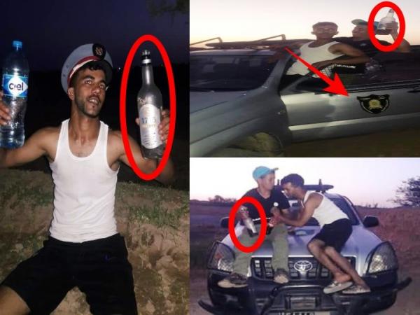 الفيسبوك يهتز على وقع صور مثيرة لأشخاص بزي "الدرك الملكي" في "قسارة" خمرية