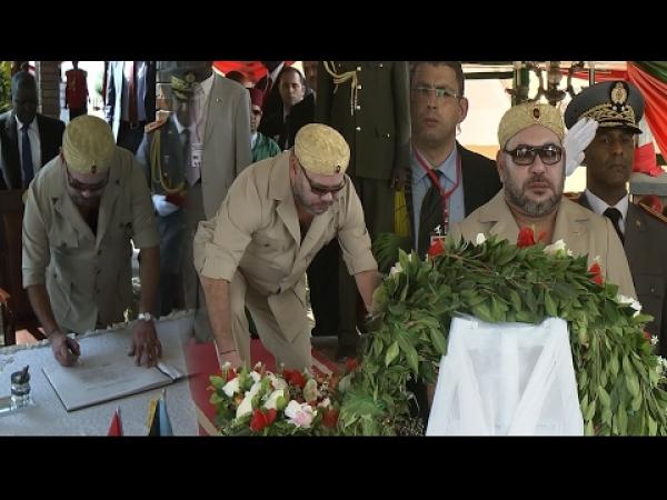 الملك محمد السادس يزور ضريح زعيم استقلال جنوب السودان
