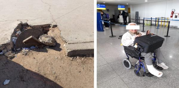 شوهة .. حفرة عشوائية تتسبب في كسر رجل سائح أجنبي بأكادير