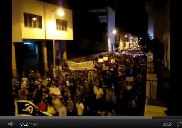 مسيرة تطوان 23 أكتوبر -سمع صوت الشعب- 