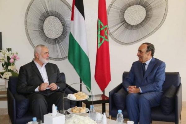 رئيس مجلس النواب المغربي يستقبل "إسماعيل هنية" ويجريان مباحثات رسمية