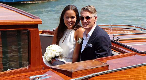 زفاف شفاينشتيغر و نجمة التنس إيفانوفياش (صور)