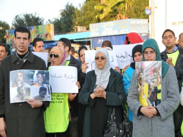 تنسيقيات الأطر العليا المعطلة: الابادة أو الاستشهاد 