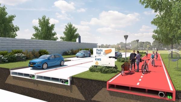 طرق بلاستيكية تظهر في هولندا عام 2017