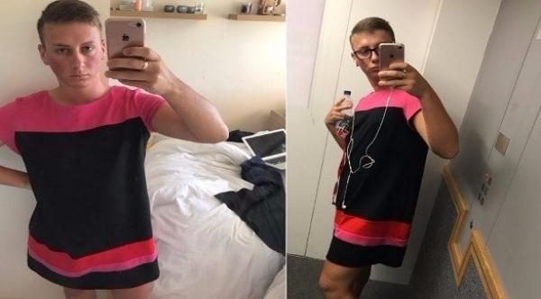 لماذا توجه هذا الشاب إلى عمله في ثوب والدته؟