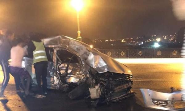 مصرع فنان شاب وزوجته في حادثة سير مروعة بطنجة (صور)