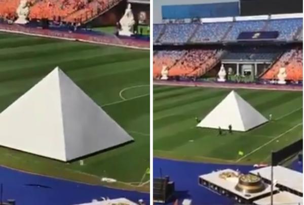 شاهد هروب "الهرم" قبل حفل افتتاح كأس افريقيا