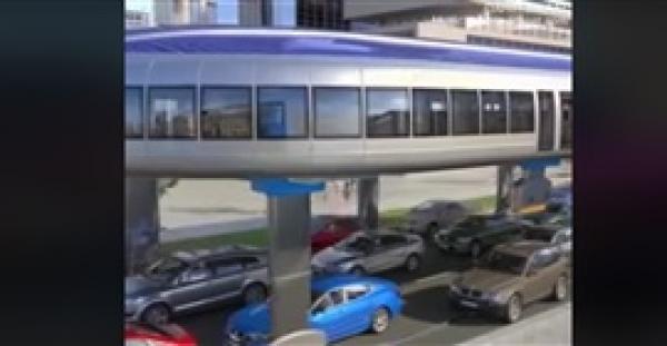 الحافلة الطائرة لحل أزمة المرور (فيديو)