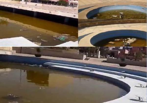 اليوسفية: حديقة كلفت أكثر من مليار سنتيم تتحول نافورتها إلى نقطة بيئية سوداء بعد مروربضعة أشهر على تدشينها