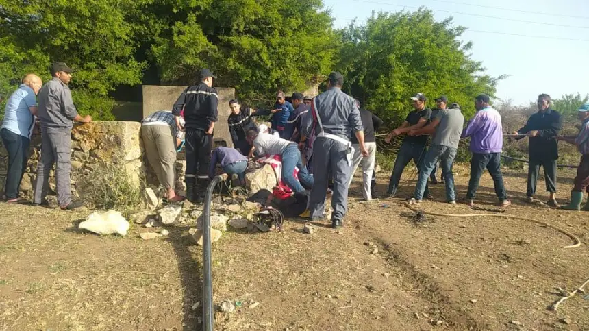 انتشال جثة شخص مختفٍ منذ أسبوع من بئر بضواحي مراكش.. حادث عرضي أم جريمة مدبرة؟